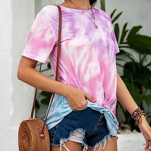 Tie Dye Shirt - Pink, Purple, Blue